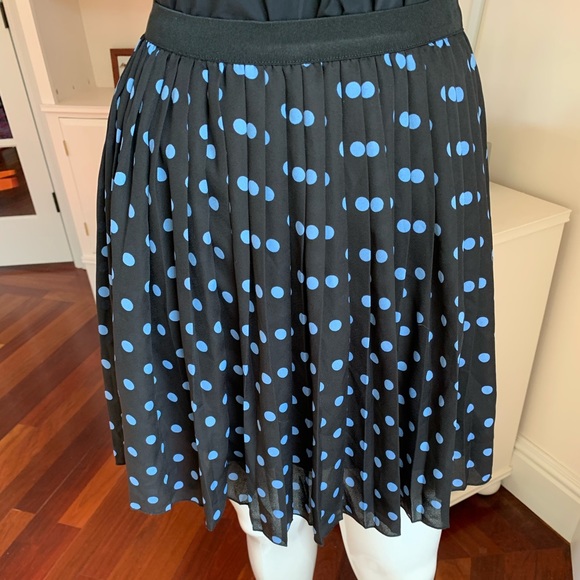 Uniqlo Dresses & Skirts - EUC UNIQLO pleated lined polka dot skirt- XS